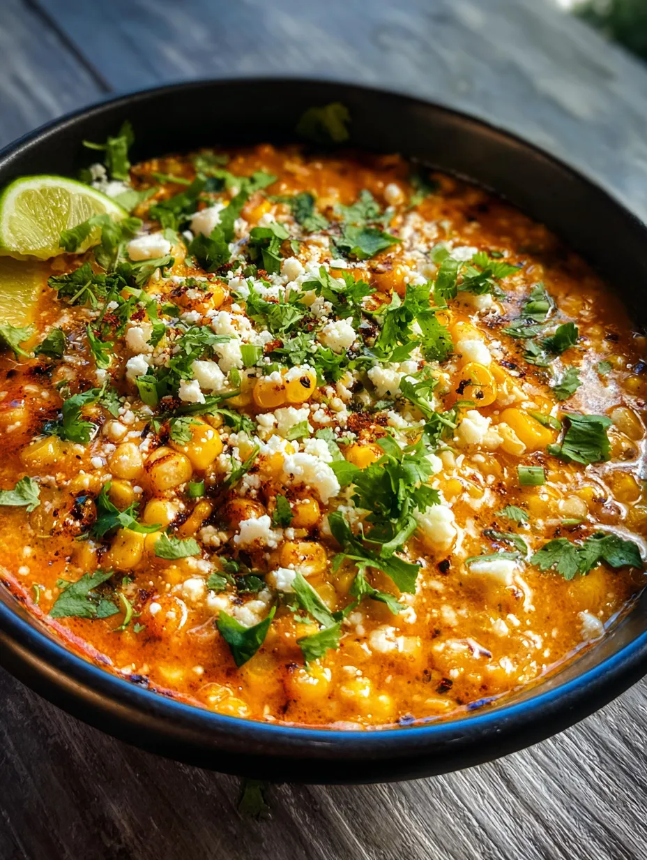 A hearty bowl with corn and cheese on top.