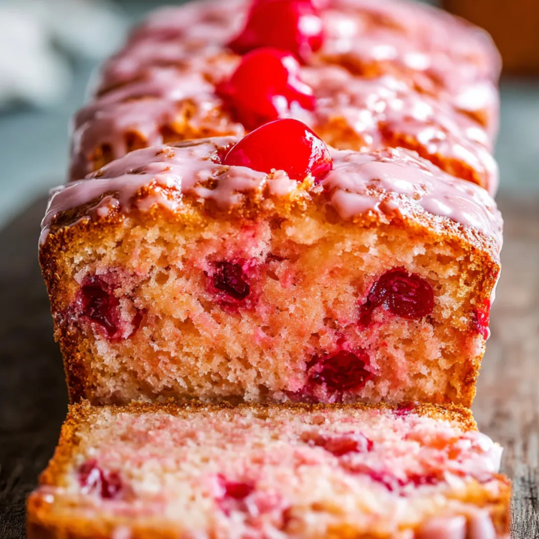 A thick slice of bread with a cherry perched on top.
