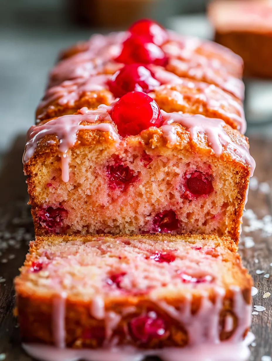 A slice of cake with strawberry and pink frosting.