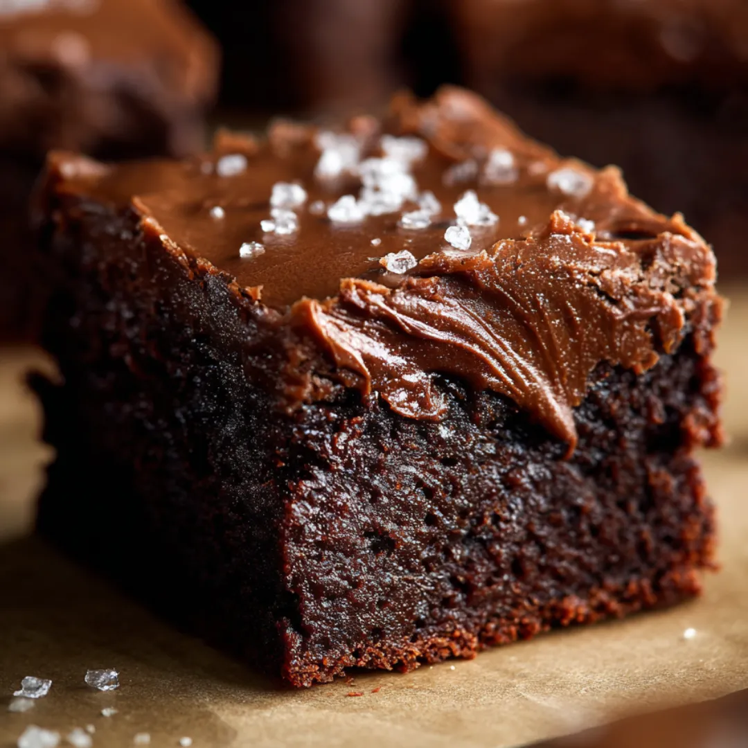 A slice of chocolate cake covered in chocolate icing.