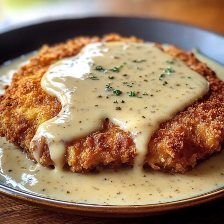 A plate of food covered in hearty gravy.