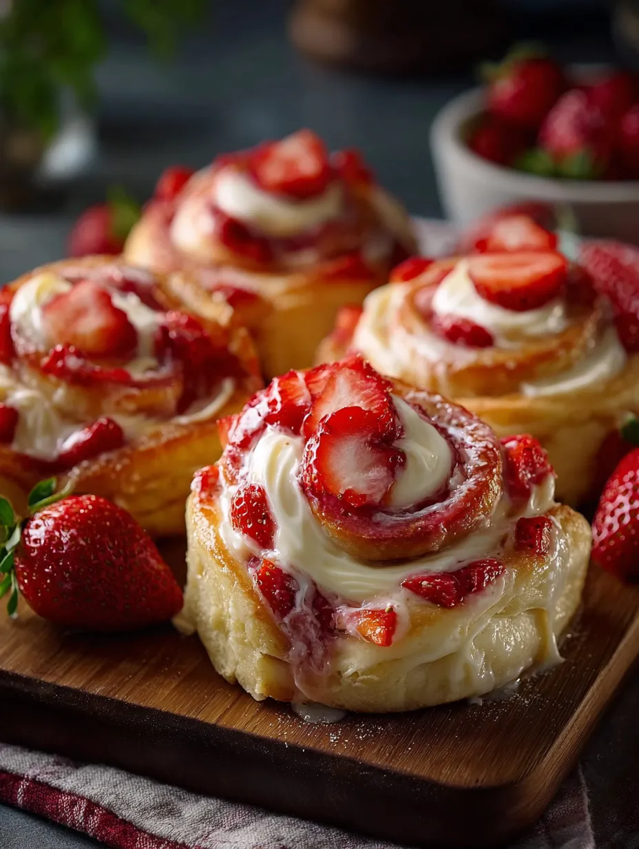 A plate loaded with strawberry swirl buns.
