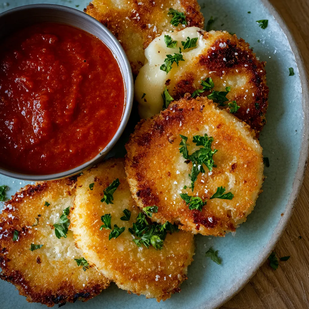 Breadsticks with a bowl of marinara for dipping.
