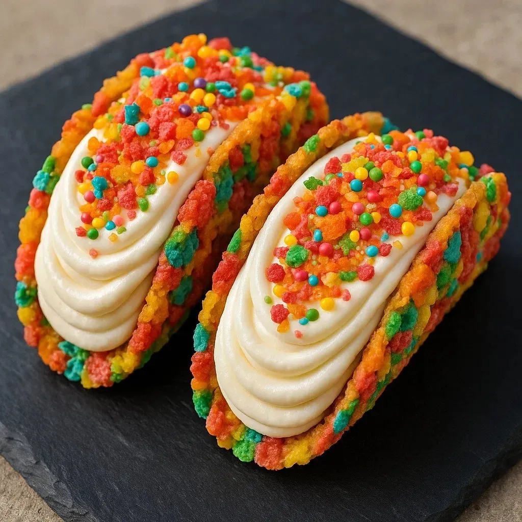 Two bright cake pops with smooth white icing.