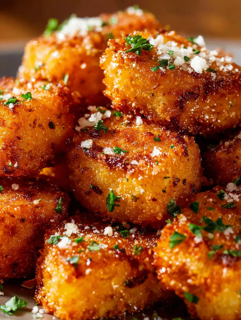 A plate loaded with cheesy carrots and fresh herbs.