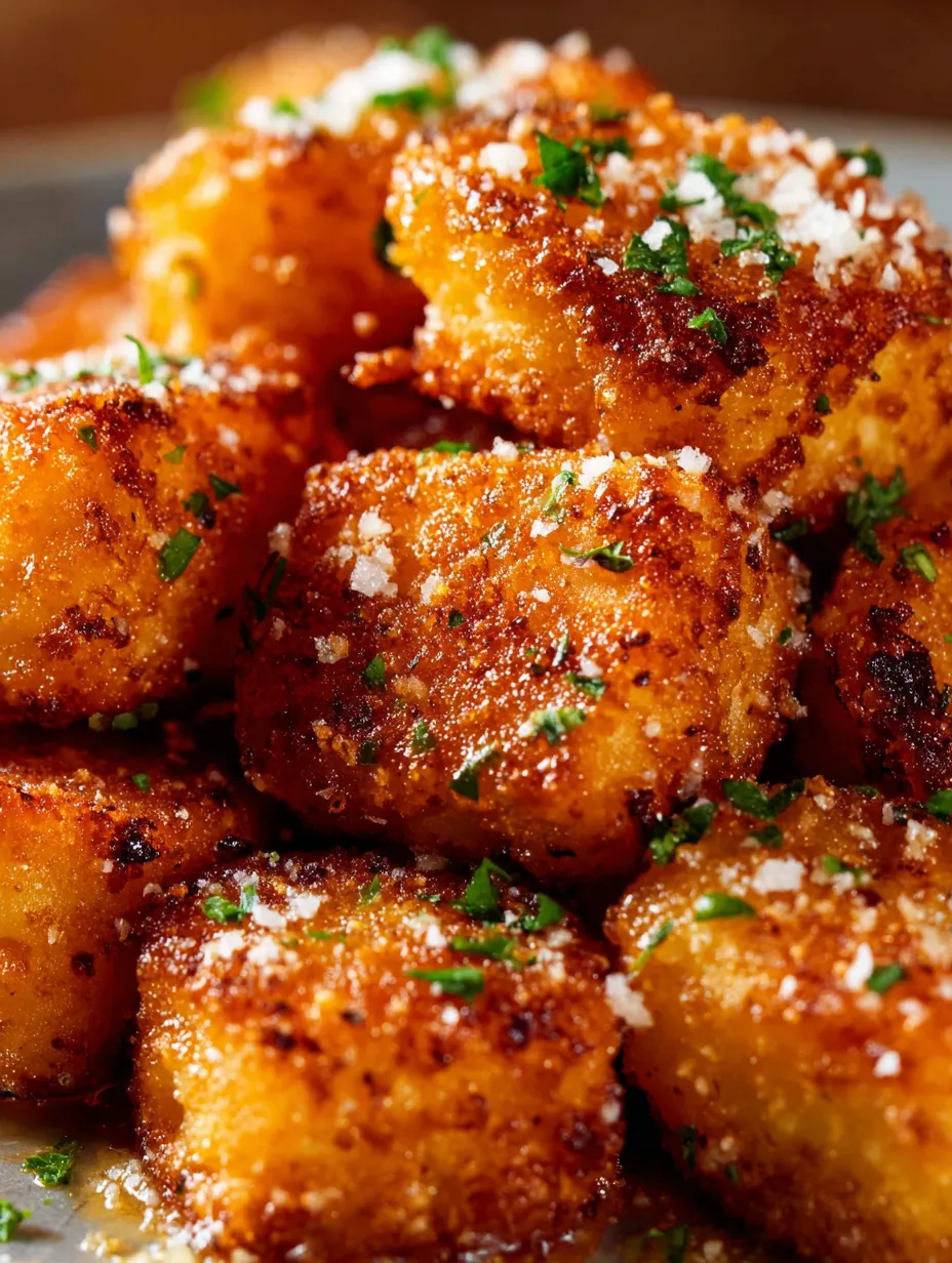 A pile of crispy carrot bites with sea salt sprinkled on top.