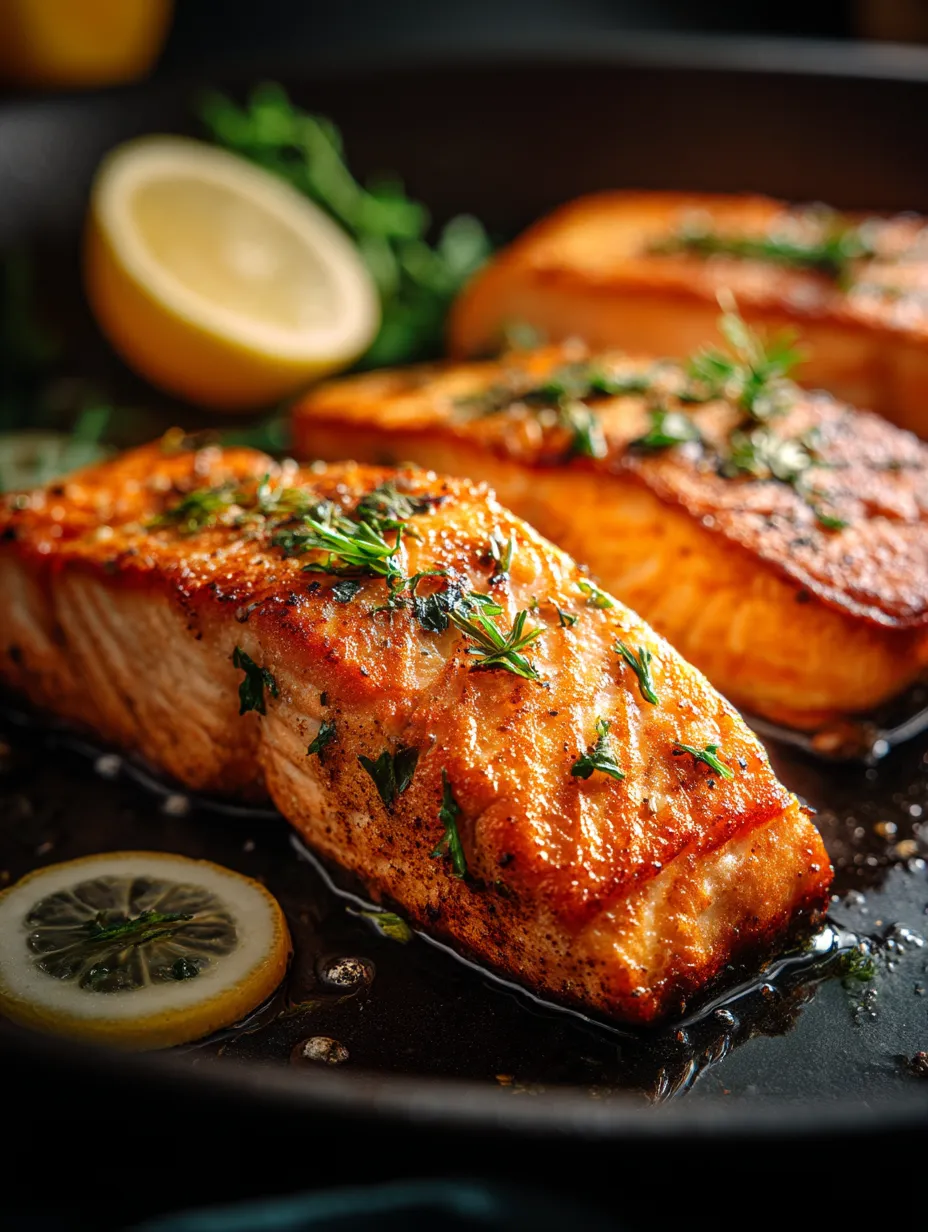 A plate of fish with a lemon wedge on top.
