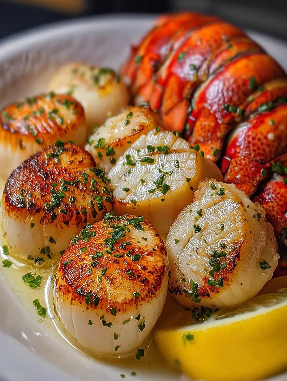 A plate of food with a lemon wedge on top.