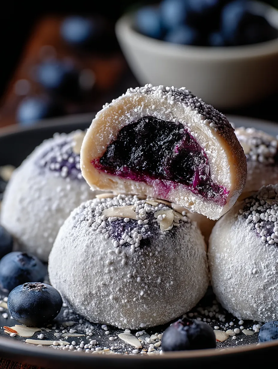 A plate of blueberry pastries.
