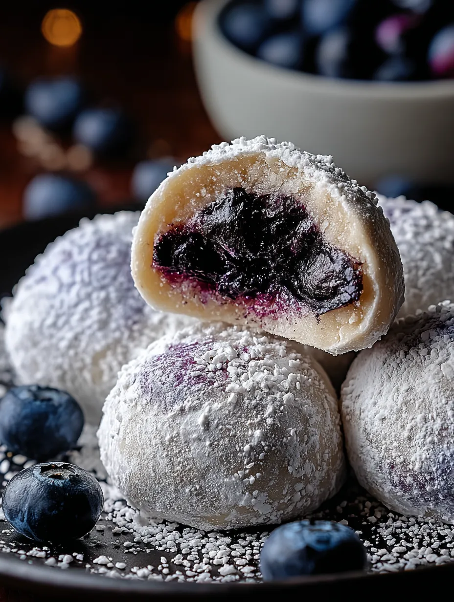 A bowl of blueberries and a bowl of powdered sugar.