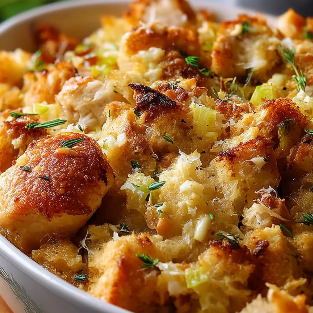 A bowl of food with a green herb on top.