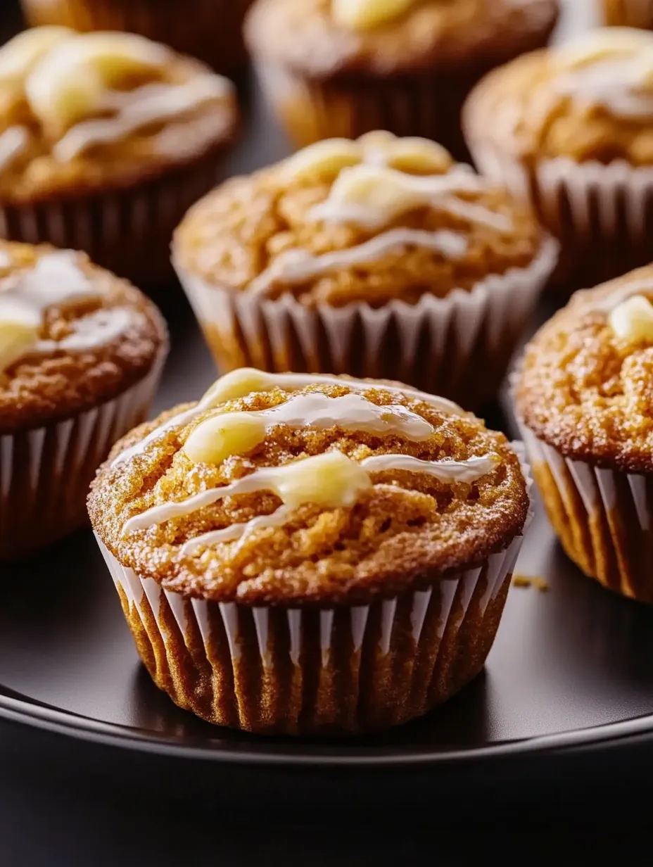 A plate of muffins with white icing.