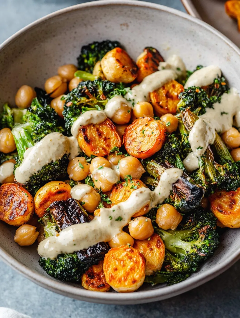 A bowl of food with broccoli and carrots.