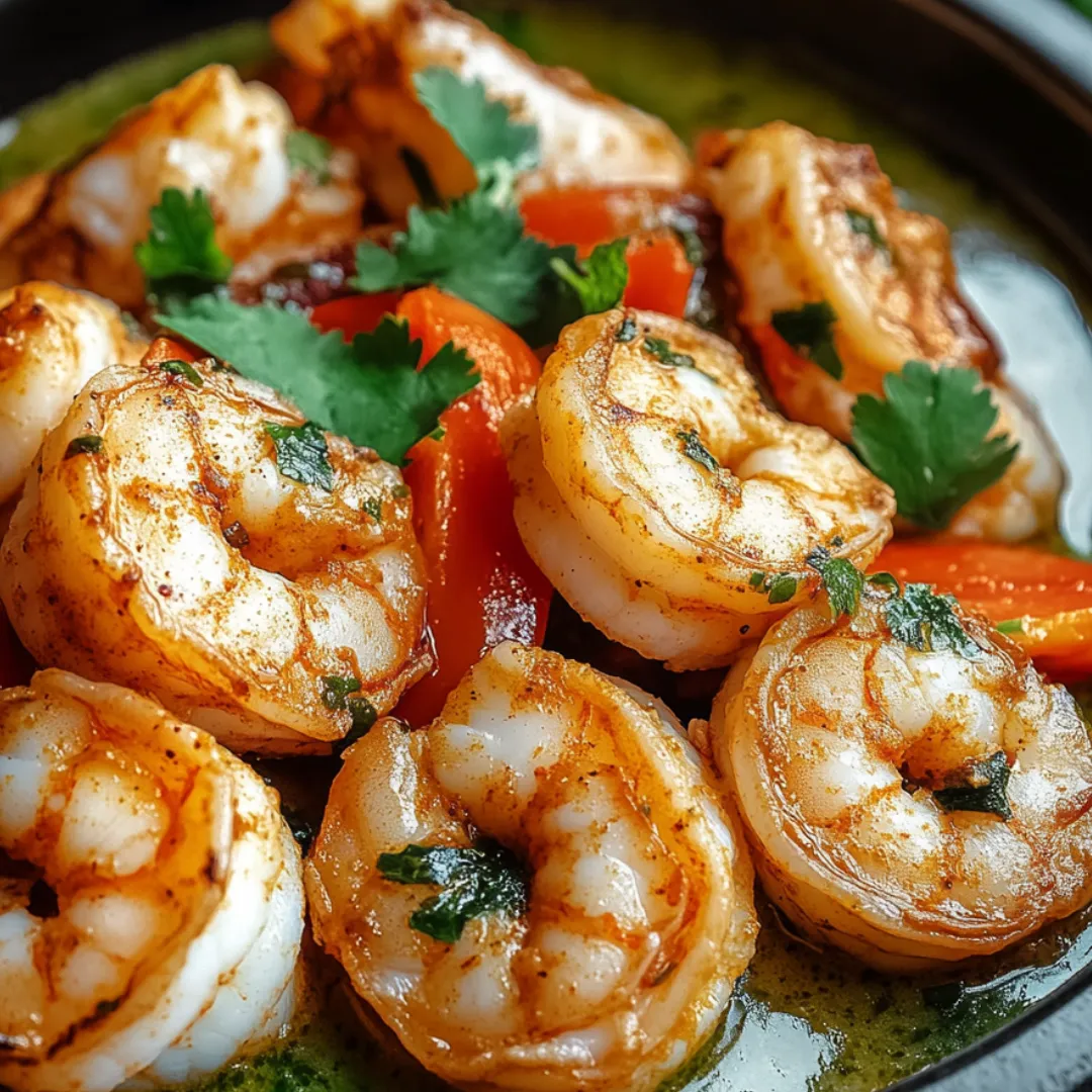 A bowl of shrimp and vegetables.