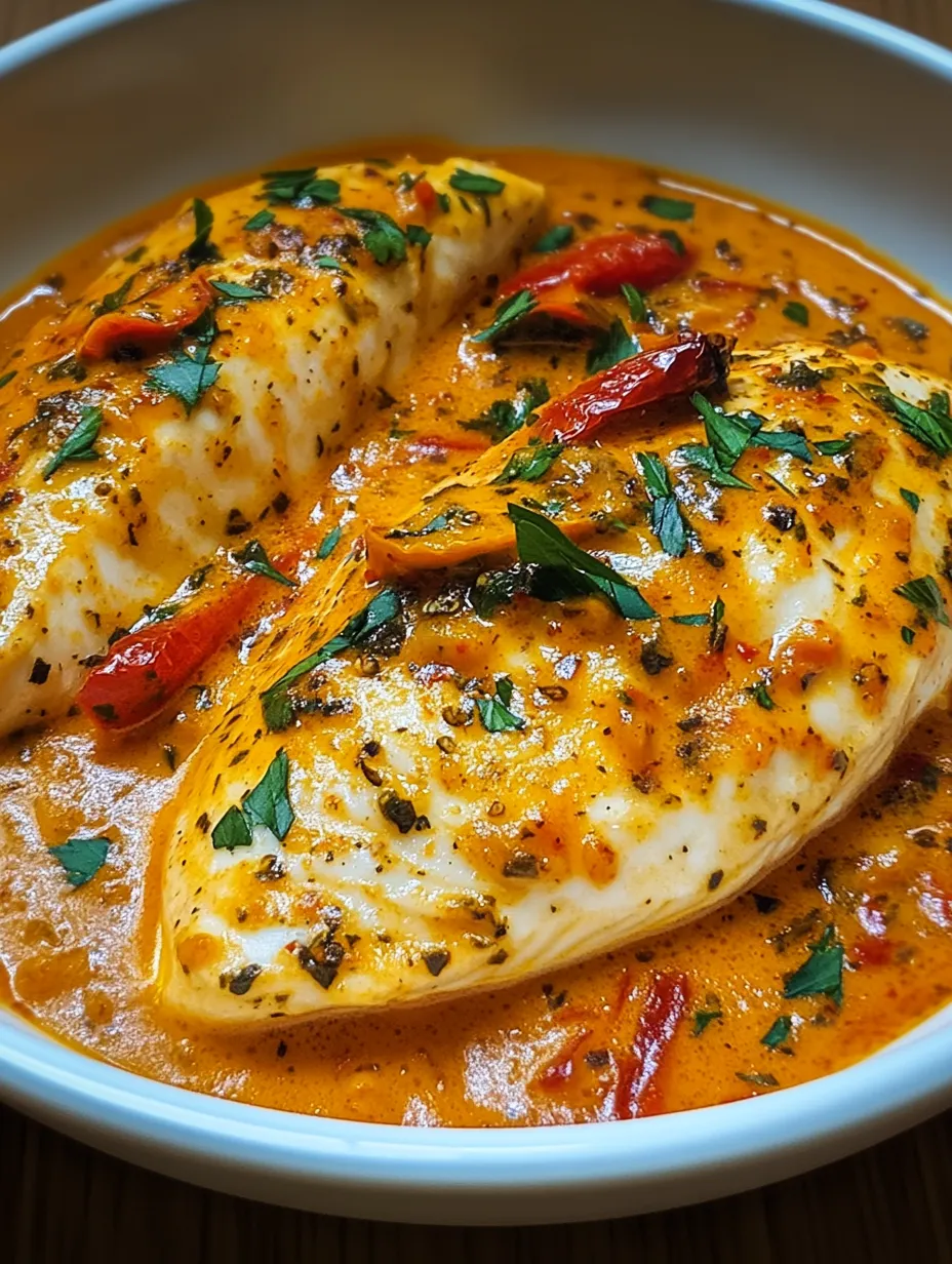 A bowl of food with chicken and peppers.