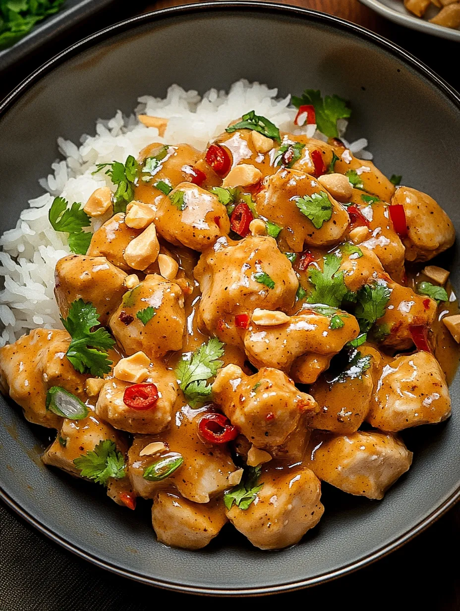 A bowl of chicken and rice.