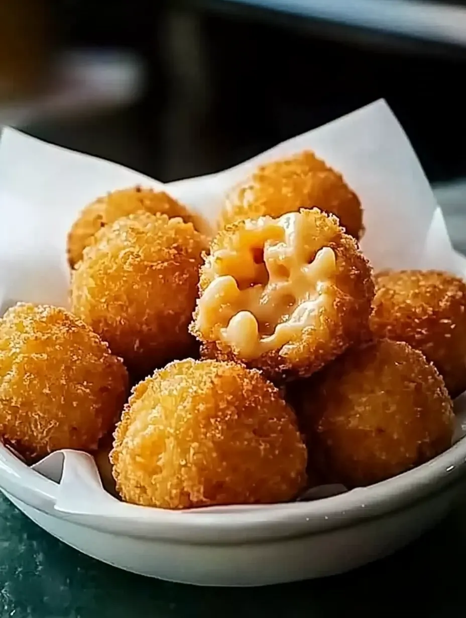 A bowl of cheesy bread balls.