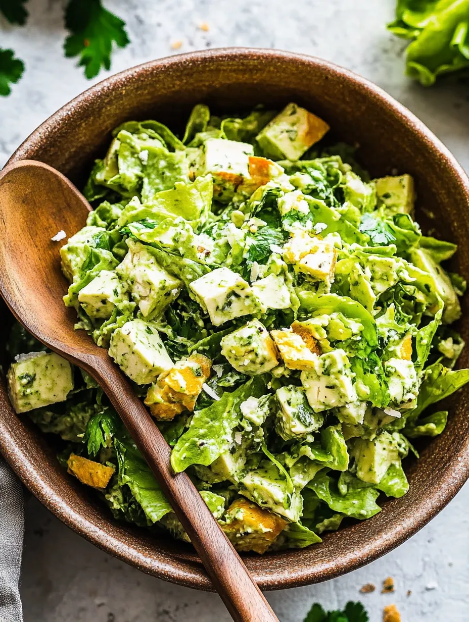 A wooden spoon in a bowl of salad.