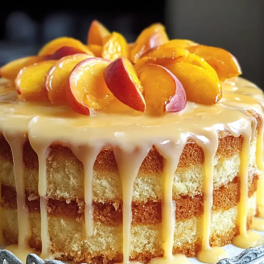 Southern Peach Buttermilk Pound Cake
