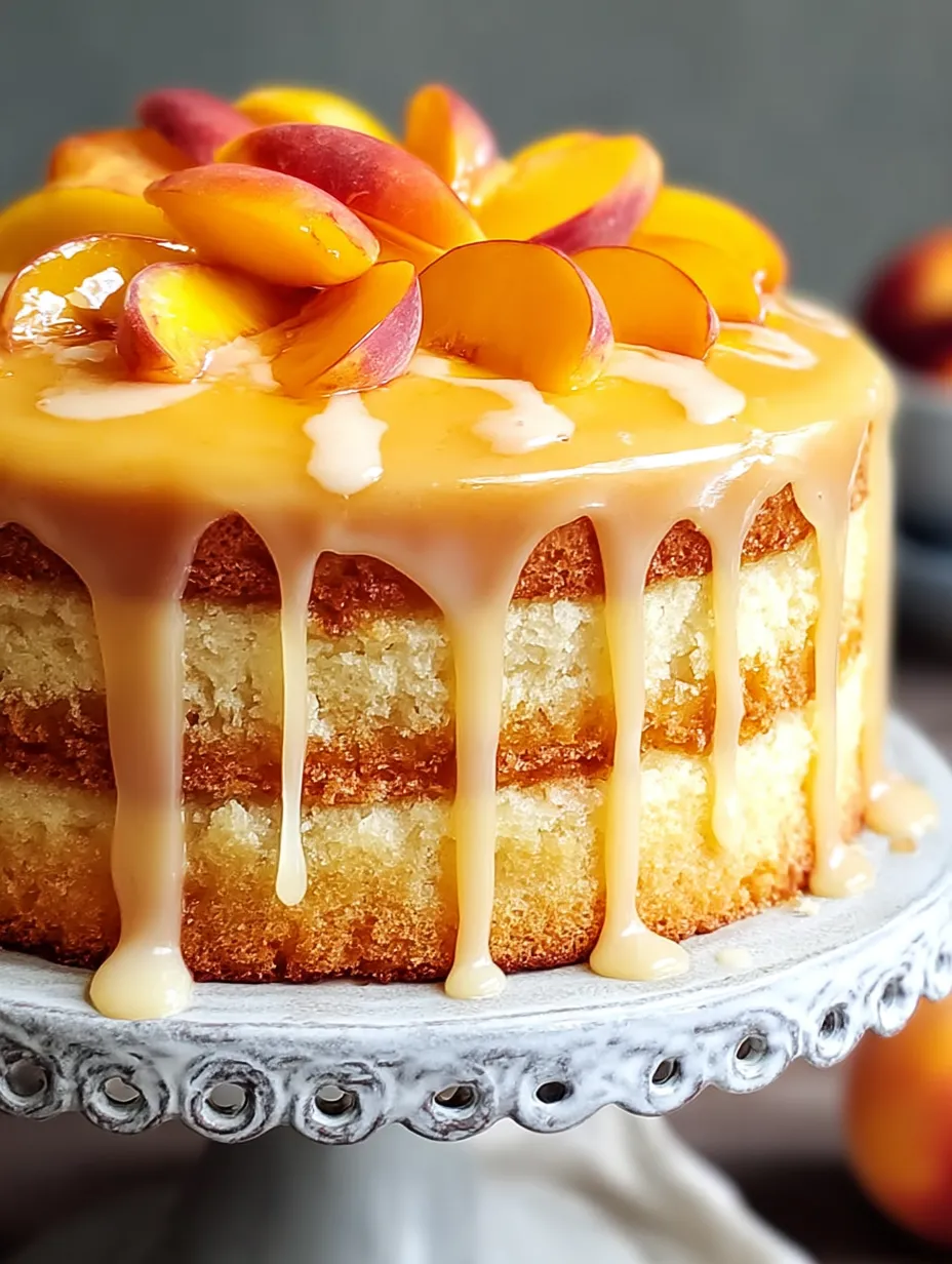 Easy Southern Peach Buttermilk Pound Cake
