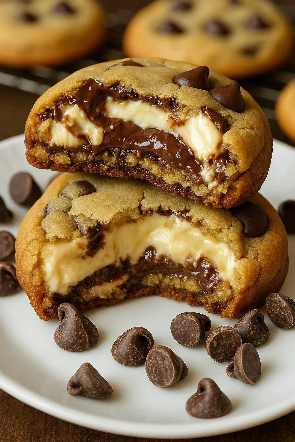 Mouth-watering Stuffed Chocolate Chip Cookies