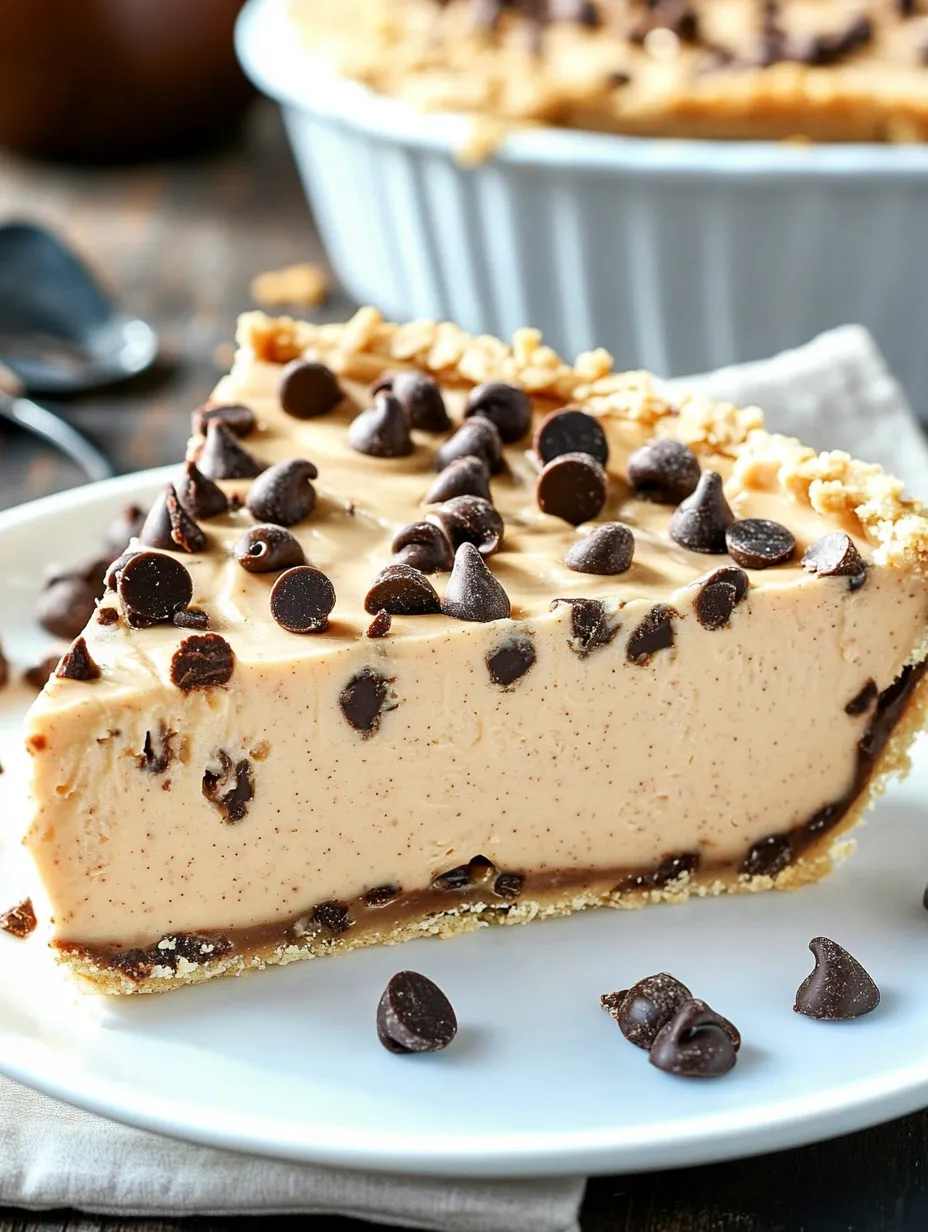 A piece of chocolate dessert topped with chocolate chips.