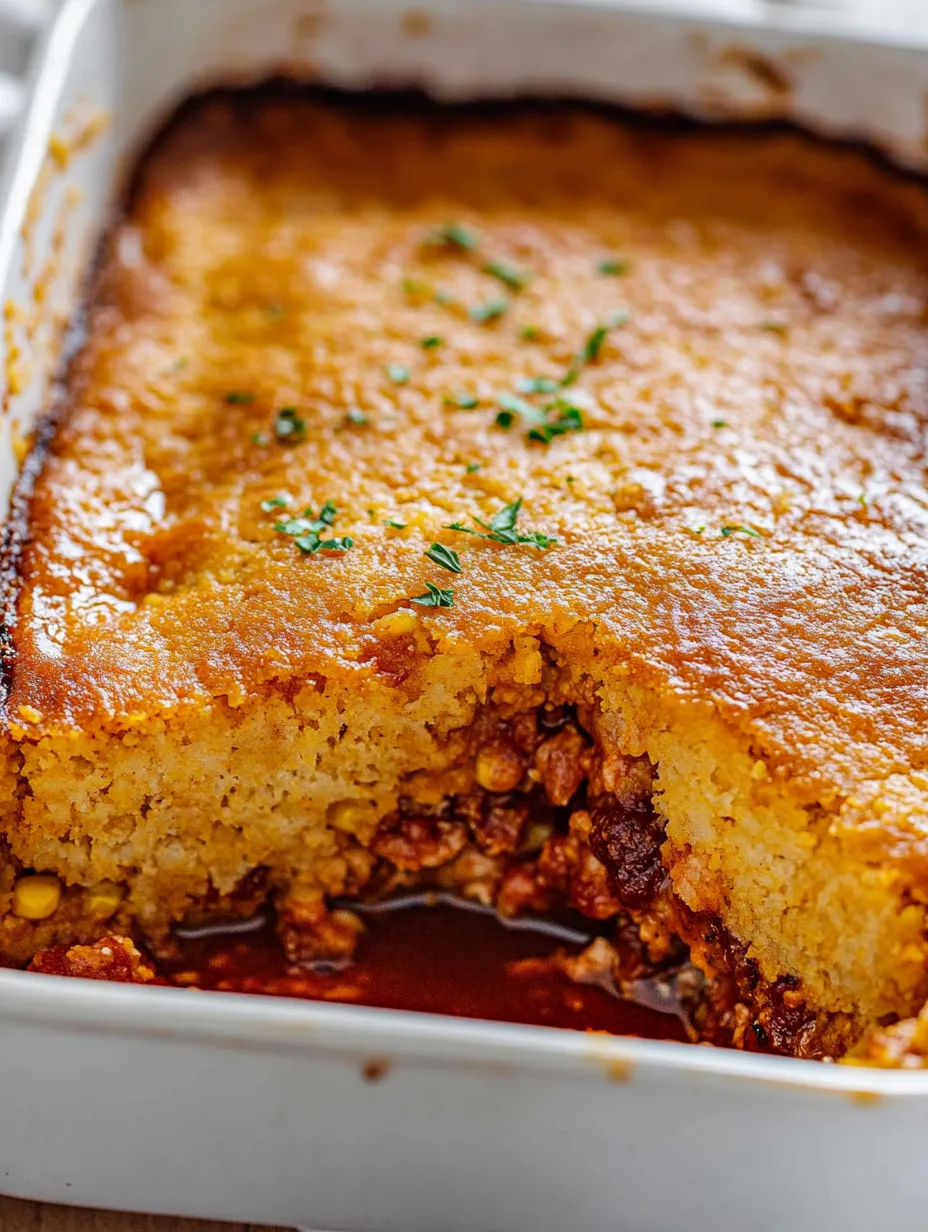 A casserole dish with a green herb on top.
