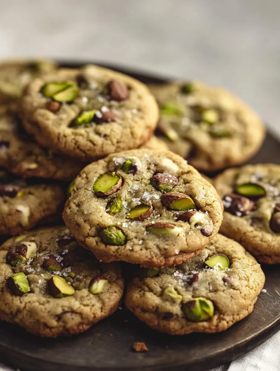 A plate of cookies with almonds on top.
