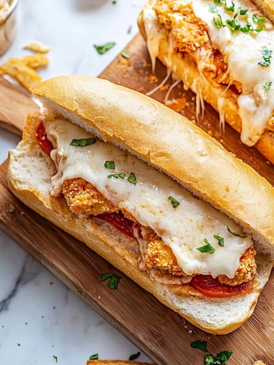 A sandwich with tomatoes and cheese.