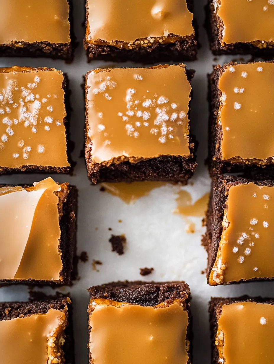 Brownie topped with a dusting of white sugar, close up.
