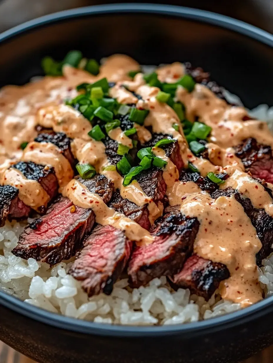 A bowl of rice with meat and sauce.