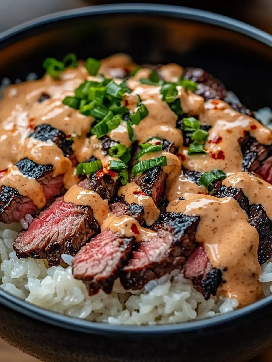 A bowl of rice with meat and sauce.