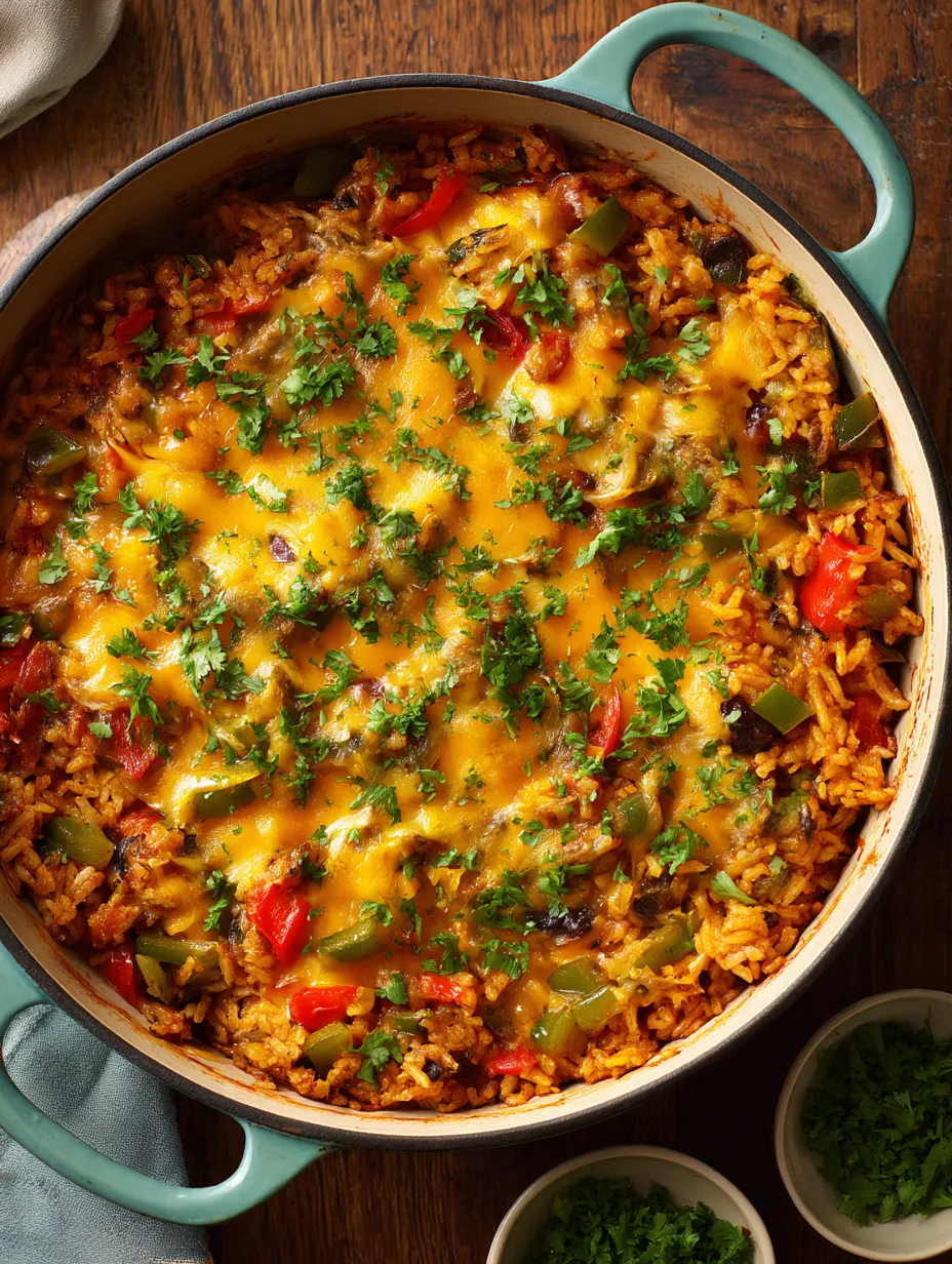 A bowl of rice with vegetables and cheese.