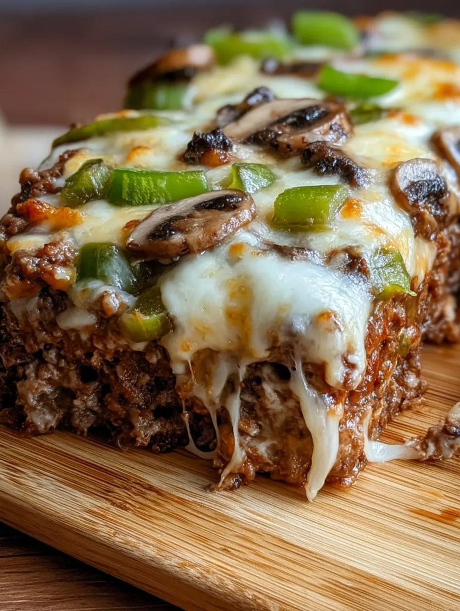 A slice of pizza with mushrooms and peppers.