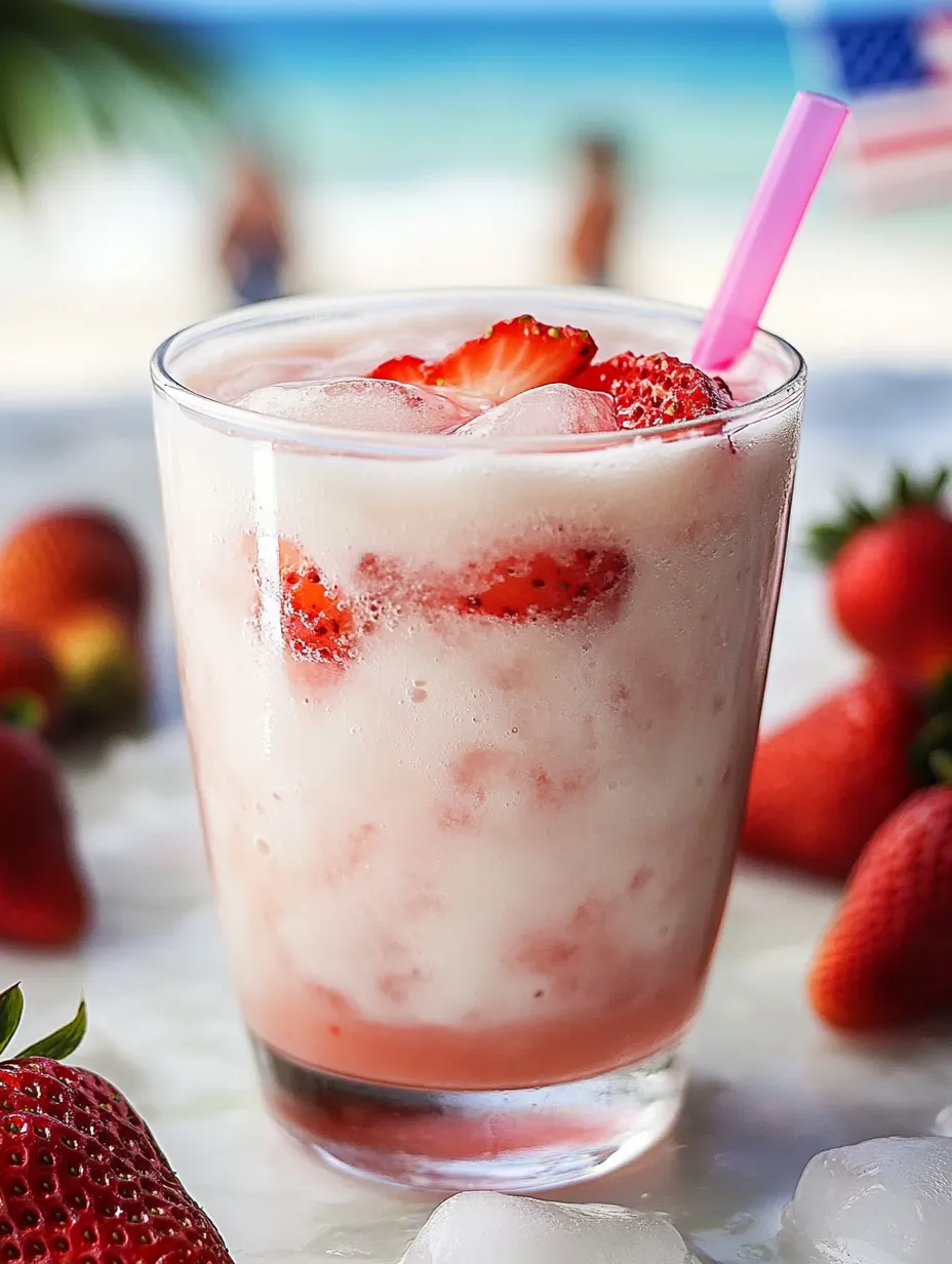 Strawberry milk in a glass and a pink straw.