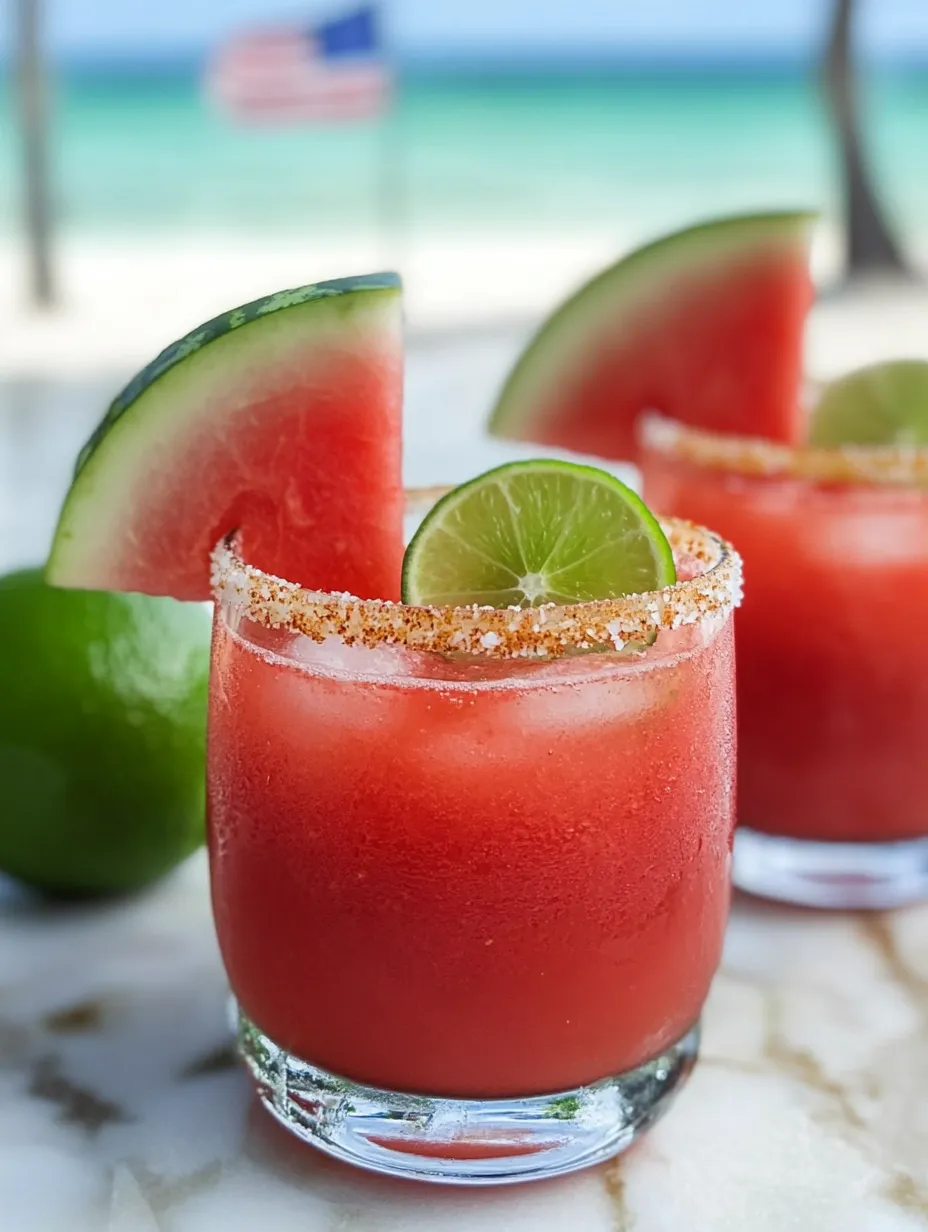 Two glasses of pink drinks with limes.