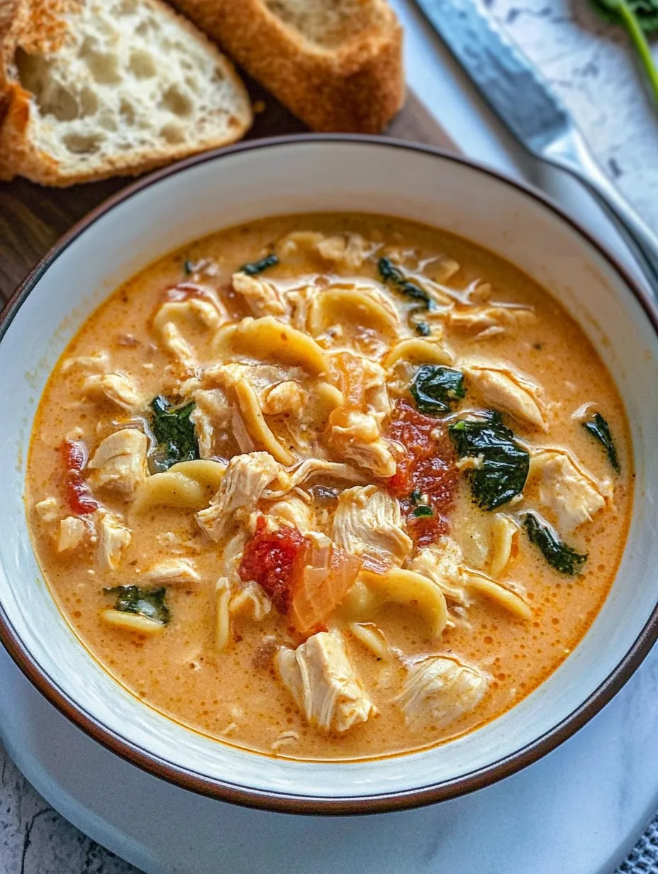 A bowl of soup with chicken and vegetables.