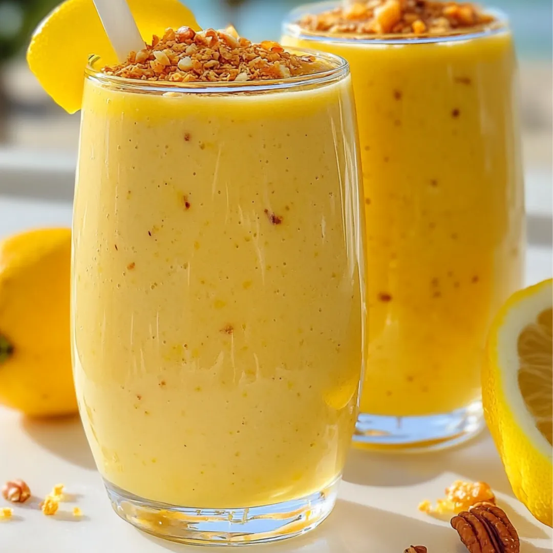 Icy lemonade in two glasses with lemon slices on the side.