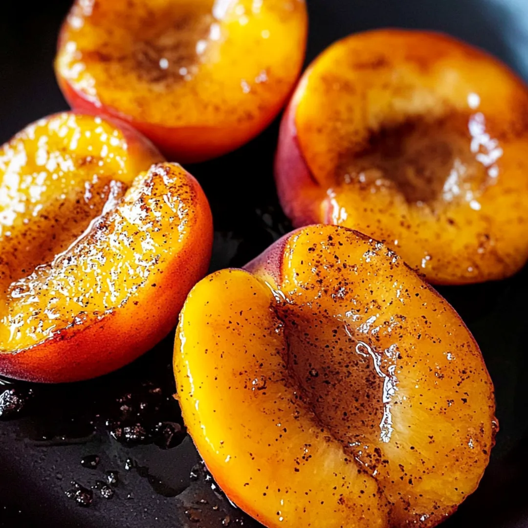 Peaches on a plate.
