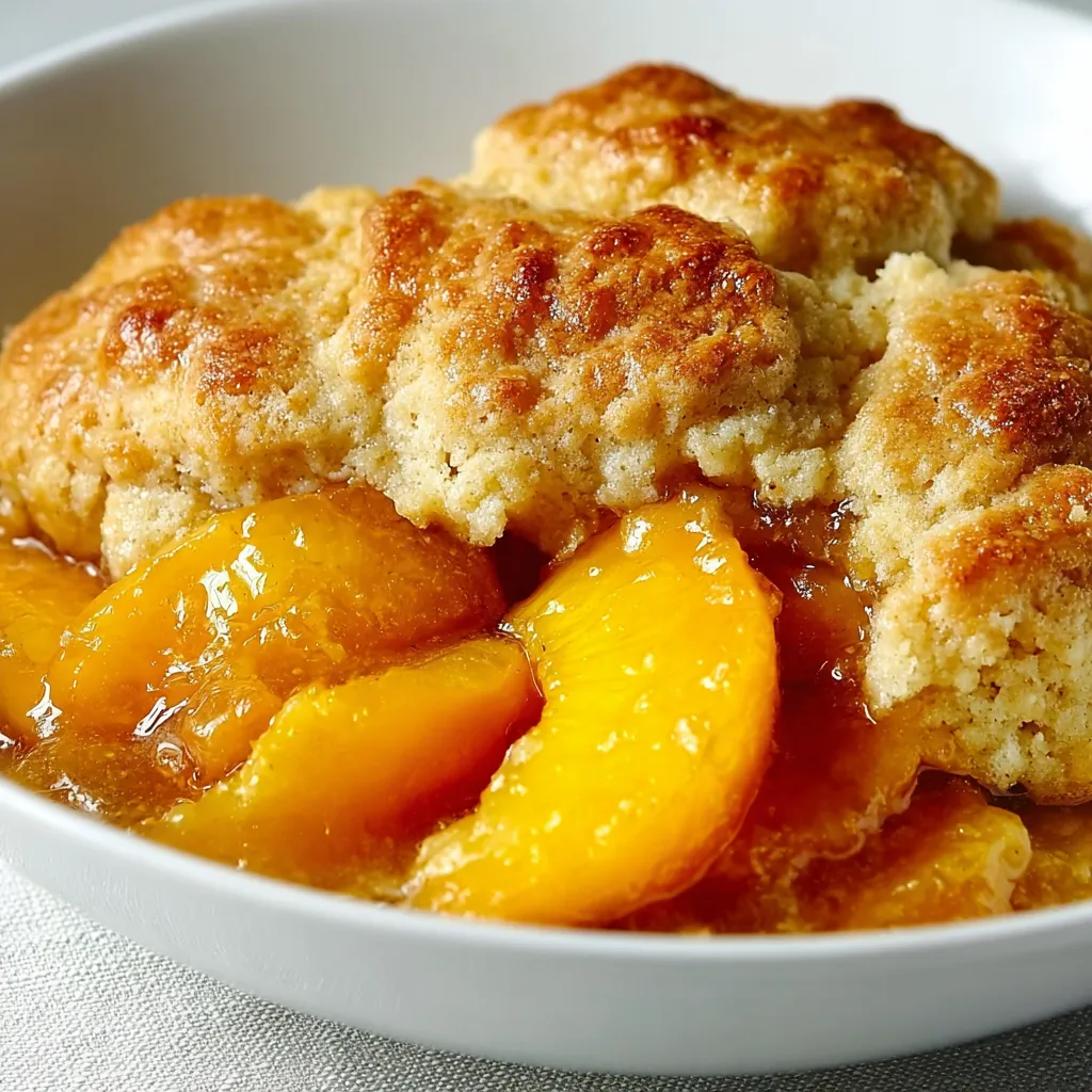 A bowl filled with peaches and biscuits.