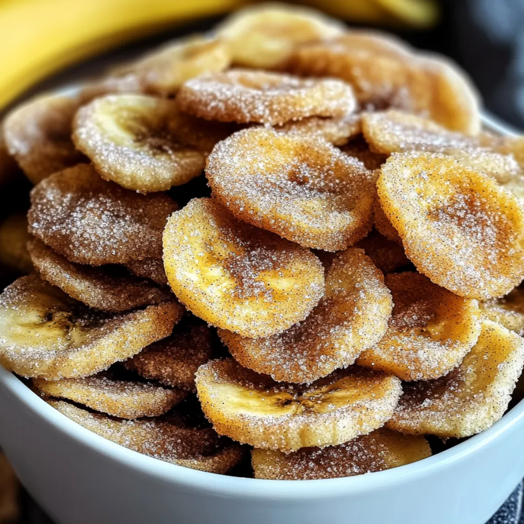 A bowl with banana chips inside.