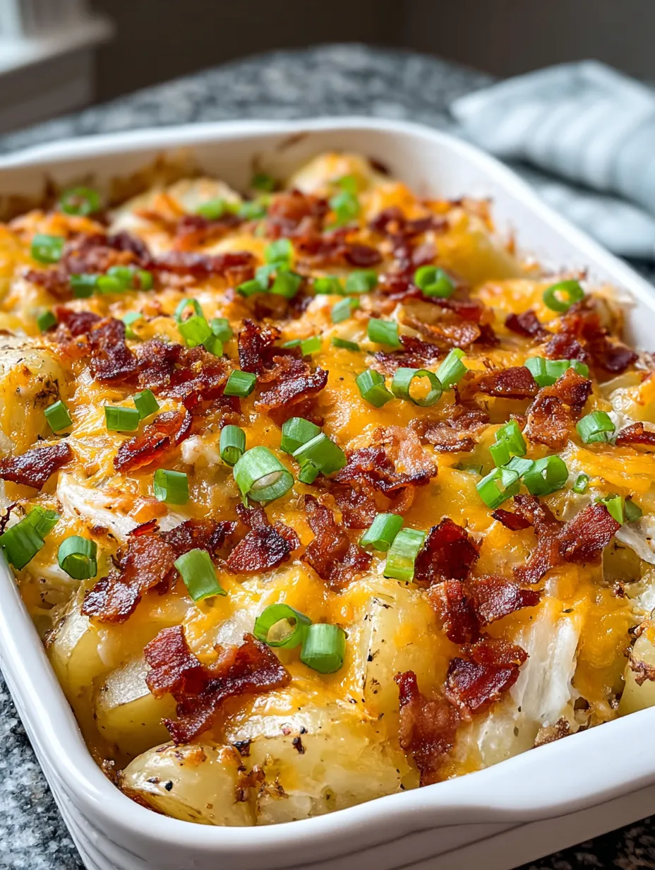 A bowl loaded with beef bacon and melty cheese.