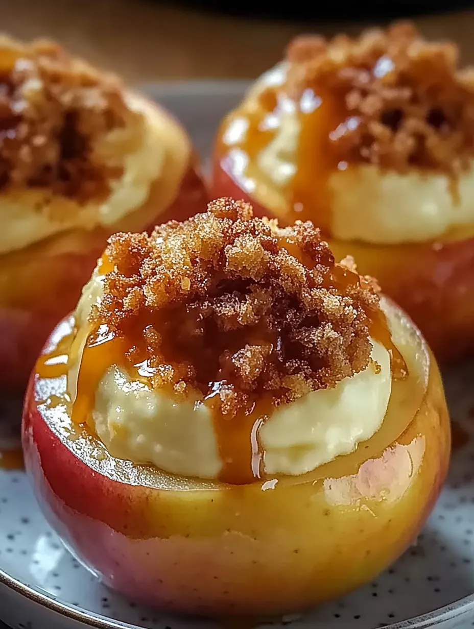 A close up of a dessert with a caramel sauce drizzled over it.