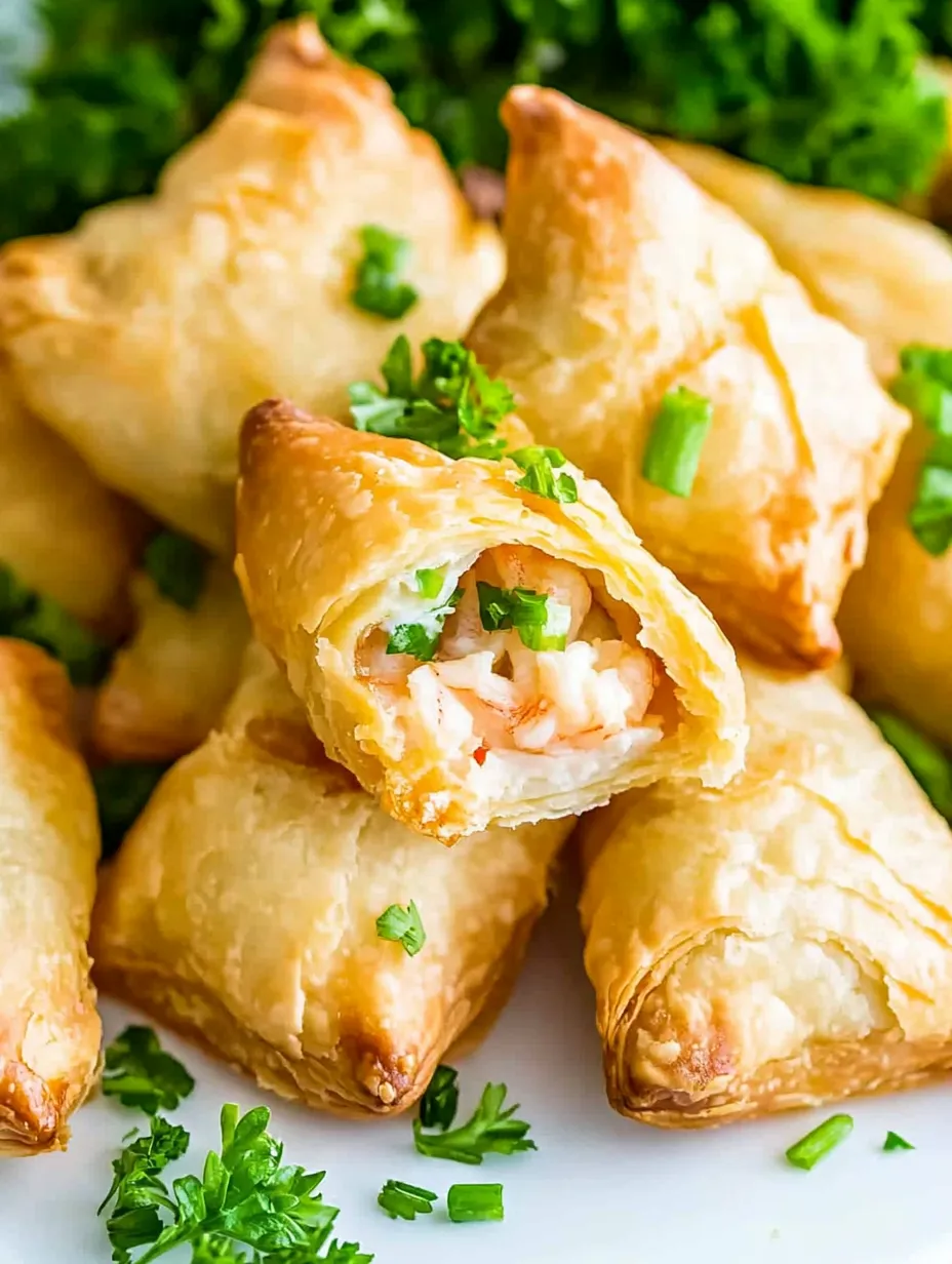 A plate of food with a pastry and a green vegetable.