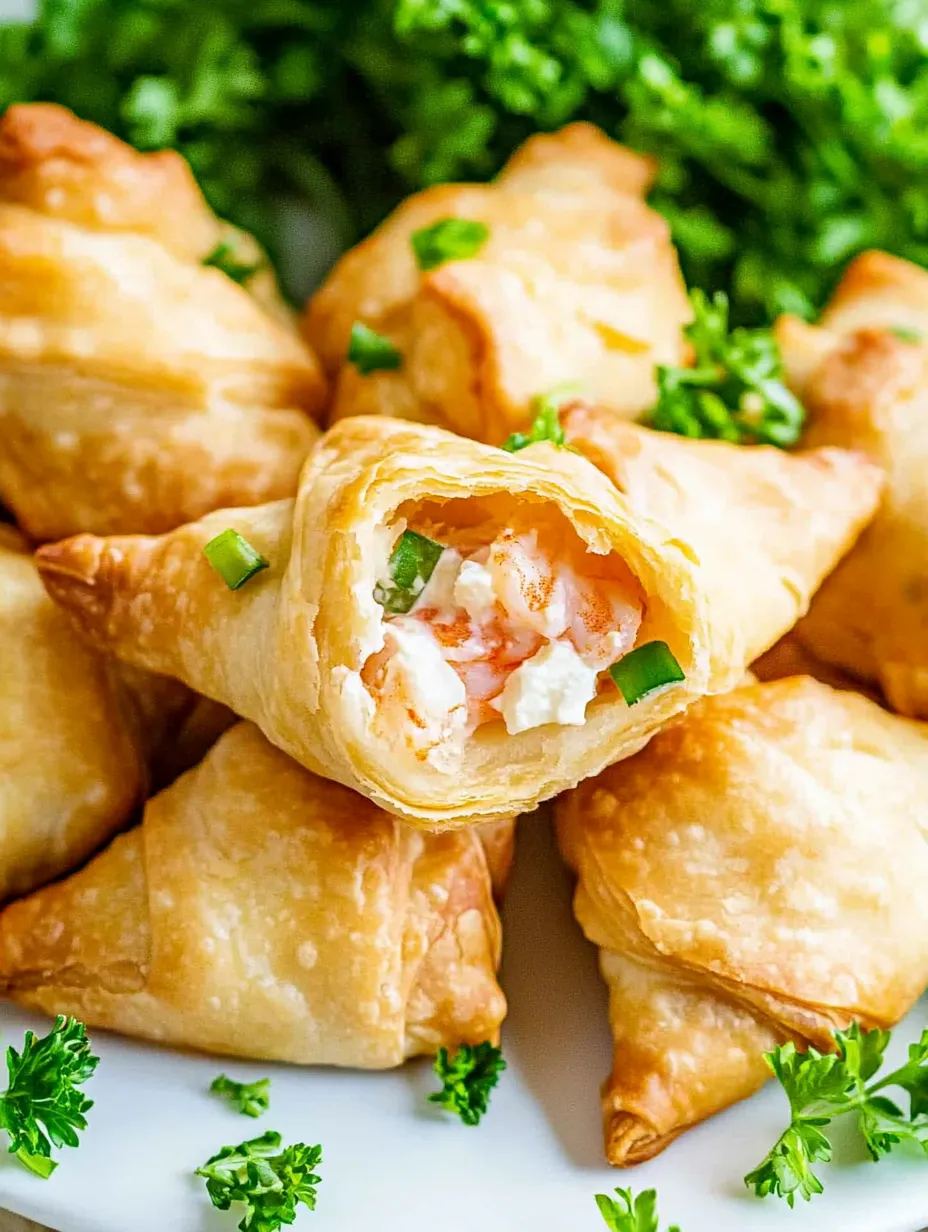 A plate of food with a pastry and a green vegetable.