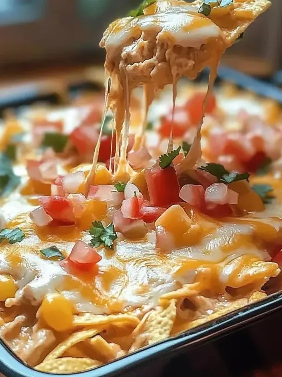 Big cheesy burrito covered in tomatoes up close.