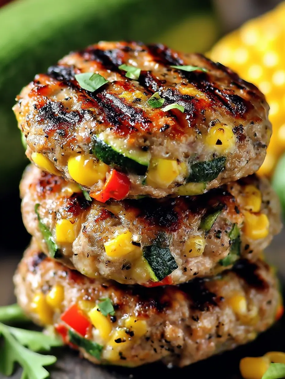 Tower of burgers filled with veggies.