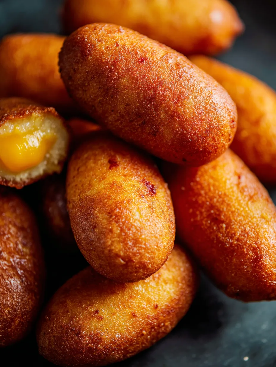 A pile of fried dough.