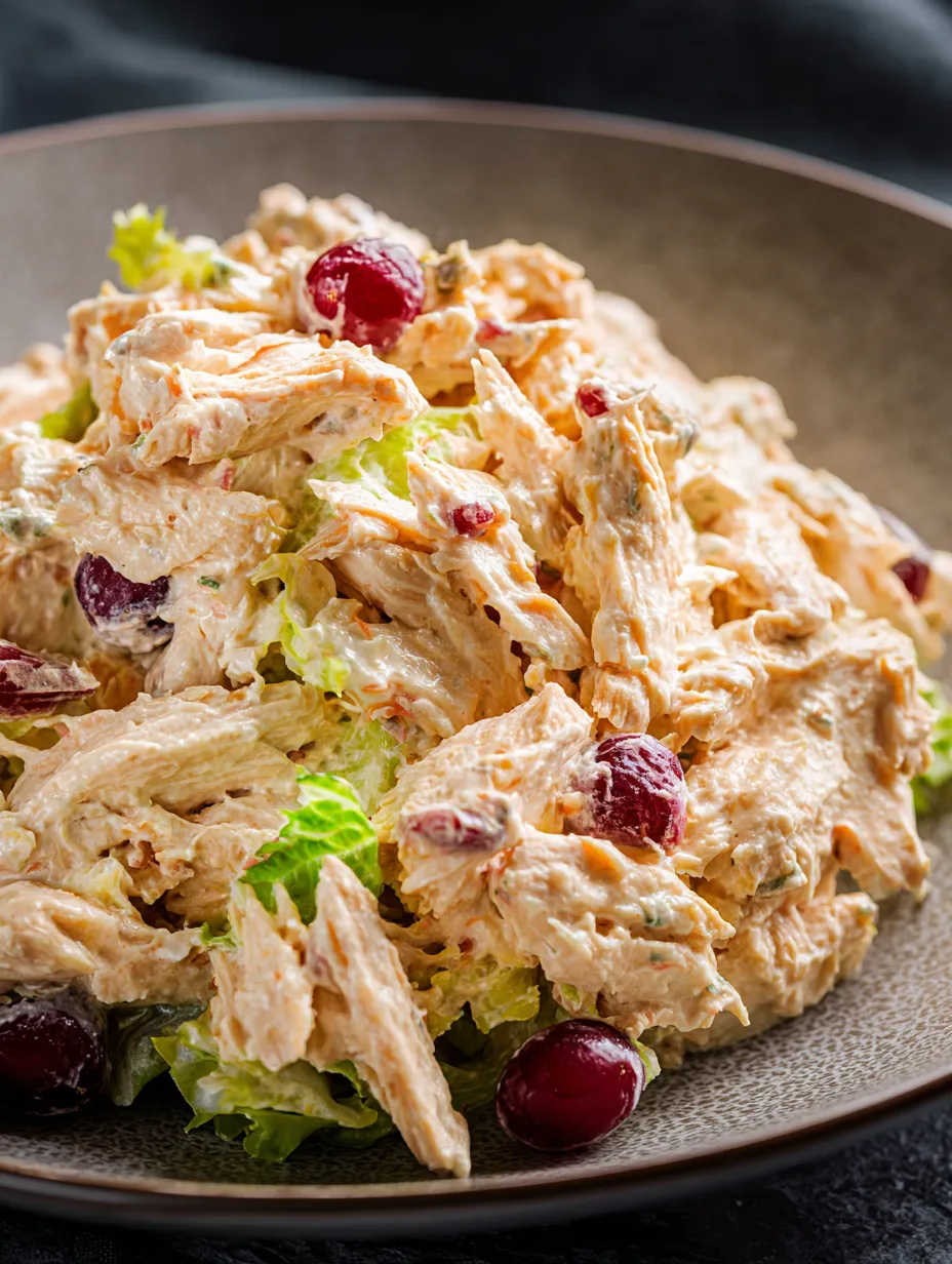 A plate filled with salad and chicken.