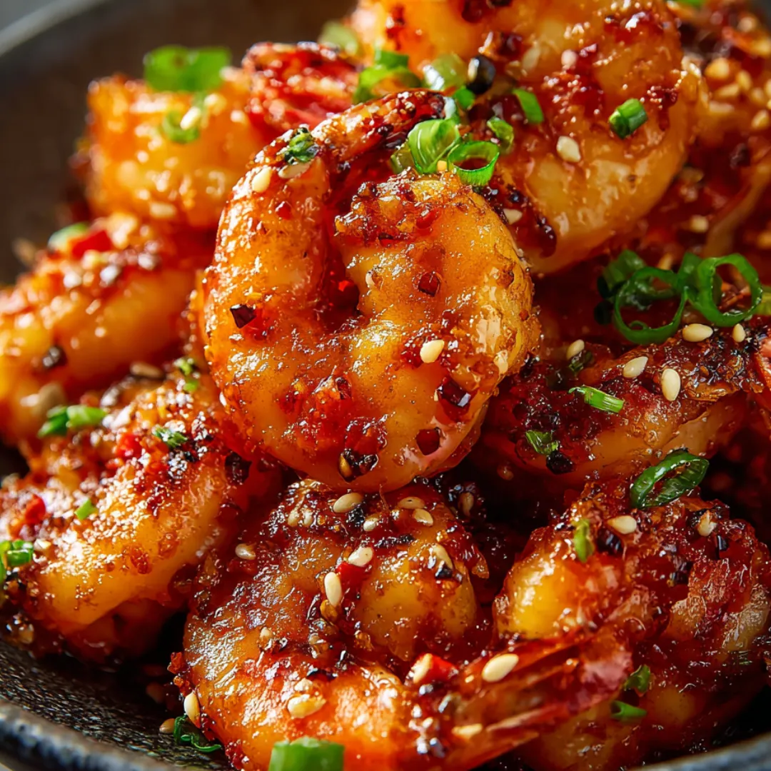 Shrimp in a bowl with loads of seasoning.